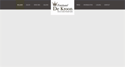 Desktop Screenshot of feestzaaldekroon.be