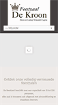 Mobile Screenshot of feestzaaldekroon.be