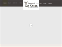 Tablet Screenshot of feestzaaldekroon.be